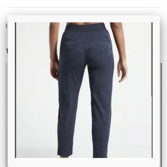ATHLETA Brooklyn Ankle Navy Camouflage Pants zise 0/P - Picture 6 of 7